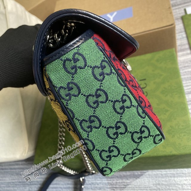 Gucci新款全皮女包 古馳Marmont系列小號鏈條肩背包 Gucci經典款斜挎女包 443497  ydg3261